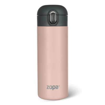 Zopa Termoska na tekutiny s brčkem 400 ml Candy pink