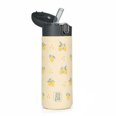 Zopa Termoska na tekutiny s brčkem 400 ml Limoncello