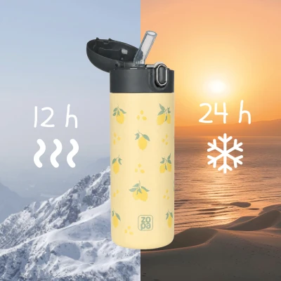 Zopa Termoska na tekutiny s brčkem 400 ml Wild Gepard