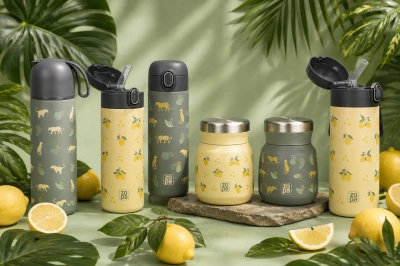 Zopa Termoska na tekutiny s brčkem 400 ml Wild Gepard