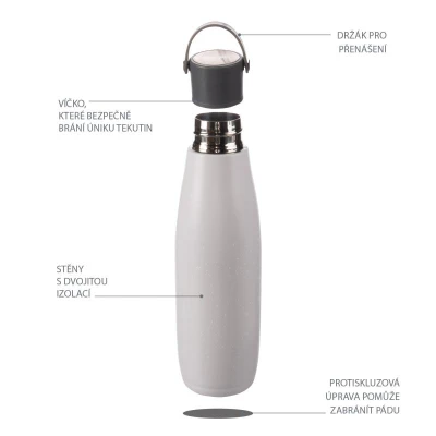 Zopa Termoska na tekutiny s držákem 480 ml City