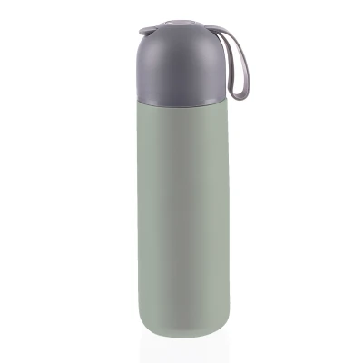 Zopa Termoska na tekutiny se silikonovým držákem 400 ml Pistacio green