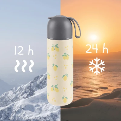Zopa Termoska na tekutiny se silikonovým držákem 400 ml Wild Gepard