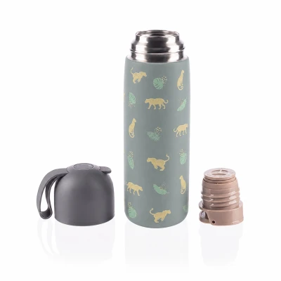Zopa Termoska na tekutiny se silikonovým držákem 400 ml Wild Gepard