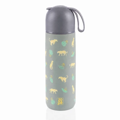 Zopa Termoska na tekutiny se silikonovým držákem 400 ml Wild Gepard