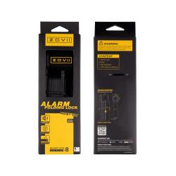 ZOVII Zámek ZOVII,chytrý skládací s alarmem 80cm/3mm