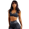 Nebbia Medium support sportovní podprsenka s leopardím vzorem PRIMAL 854