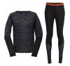 2117 of Sweden MOLLARYD dámský set merino termoprádla, Black AOP