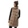4f dámská vesta VEST-AW23TVESF076-82S-LIGHT BROWN