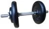 ACRA Jednoruční nakládací činka 15 kg - 25 mm - černá
