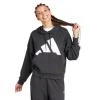 Adidas W BL FT HD BLACK/WHITE dámská mikina Adidas W BL FT HD BLACK/WHITE dámská mikina