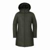 Alpine Pro NORGA dámský zelený zimní kabát s membránou