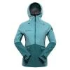 Alpine Pro ZARRA dámská modrá nepromokavá bunda POUZE L-L Nadměrná velikost pro plnoštíhlé (VÝPRODEJ)