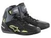 Alpinestars Boty na motorku Faster-3 Drystar černo-šedo-fluo žluté