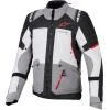 Alpinestars Andes V4 Drystar tmavě šedo-světle šedo-černo-červená bunda na motorku Alpinestars Andes V4 Drystar tmavě šedo-světle šedo-černo-červená bunda na motorku