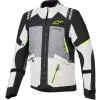 Alpinestars Andes V4 Drystar tmavě šedo-světle šedo-černo-fluo žlutá pánská bunda na motorku Alpinestars Andes V4 Drystar tmavě šedo-světle šedo-černo-fluo žlutá pánská bunda na motorku