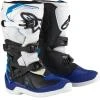 Alpinestars Tech 3S Youth bílo-černo-modré dětské boty na motorku Alpinestars Tech 3S Youth bílo-černo-modré dětské boty na motorku