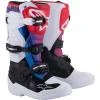 Alpinestars Tech 7 S bílo-černo-červeno-modro-fialové dětské motokrosové boty Alpinestars Tech 7 S bílo-černo-červeno-modro-fialové dětské motokrosové boty