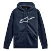 Alpinestars Ageless Zip Hoodie 3 modro-bílá pánská mikina Alpinestars Ageless Zip Hoodie 3 modro-bílá pánská mikina
