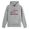 Alpinestars Always Hoodie 3 šedo-červeno-černá pánská mikina Alpinestars Always Hoodie 3 šedo-červeno-černá pánská mikina