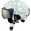 Blizzard Flash Visor junior white/multicolor lyžařská přilba se štítem