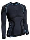 Blizzard Viva long sleeve anthracite/light blue funkční triko