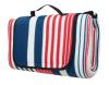 CALTER Pikniková deka Quod 150x130 cm alu fólie pruhy modro-červené
