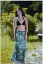 Cocoon Silk Sarong zelenomodrý s ochranou proti hmyzu Insect Shield Cocoon Silk Sarong zelenomodrý s ochranou proti hmyzu Insect Shield