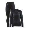 Craft CORE Dry Baselayer W 1909706 dámský set POUZE M - černá (VÝPRODEJ)
