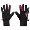 Etape Puzzle dětské rukavice černá-růžová