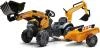 Falk Šlapací traktor 967N Case CE s nakladačem, rypadlem a vlečkou