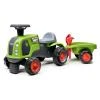 Falk Traktor Baby Claas s volantem, klaksonem, přívěsem, hráběmi a lopatou
