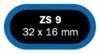 Ferdus záplaty ZS 9 32x16mm balení 50ks Ferdus záplaty ZS 9 32x16mm balení 50ks
