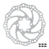 Force Kotouč brzdový -6 140 mm, 6 děr, stříbrný Force Kotouč brzdový -6 140 mm, 6 děr, stříbrný