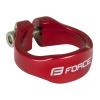 Force Objímka sedlovky na inbus 31.8mm Al, červená