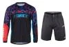 Force RECKLESS černo-červeno-modrý mtb dres + Force BLADE MTB černé cyklokraťasy Force RECKLESS černo-červeno-modrý mtb dres + Force BLADE MTB černé cyklokraťasy
