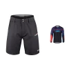 Force RECKLESS černo-červeno-modrý mtb dres + Force BLADE MTB černé cyklokraťasy