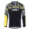 Force RECKLESS černo-žluto-šedý mtb dres - dl. rukáv