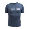 Fresh Trash Men[39]s Merino Tencel Logo 2.0 Tee Blue pánské triko