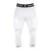 GAMEPATCH PADDED 3/4 TIGHTS WITH FULL PROTECTION WHITE POUZE M - Bílá (VÝPRODEJ)