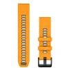 Garmin Řemínek pro fenix5/6/7/8 QuickFit 22 silikonový, Spark Orange / Graphite Garmin Řemínek pro fenix5/6/7/8 QuickFit 22 silikonový, Spark Orange / Graphite