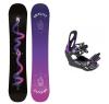 Gravity Sirene Black 24/25 dámský snowboard + Raven S230 Black/violet vázání
