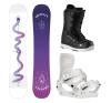 Gravity Sirene White 24/25 snowboard + Gravity Rise white vázání + Gravity Bliss black/white boty + sleva 400,- na příslušenství