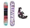 Gravity Trinity 25/26 dámský snowboard + Raven Fastec FT360 black/fuchsia vázání Gravity Trinity 25/26 dámský snowboard + Raven Fastec FT360 black/fuchsia vázání