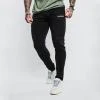 GymBeam Tepláky Slimfit Black