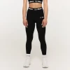 GymBeam Dámské legíny Simple Black POUZE XL (VÝPRODEJ)