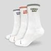 GymBeam GymRat Socks 3Pack White