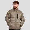 GymBeam Pánská bunda Puffer Vetiver/Black