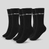 GymBeam Ponožky 3/4 Socks 3Pack Black