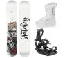 Hatchey Eternity dámský snowboard + Hatchey Fastec vázání + Raven Pearl white boty